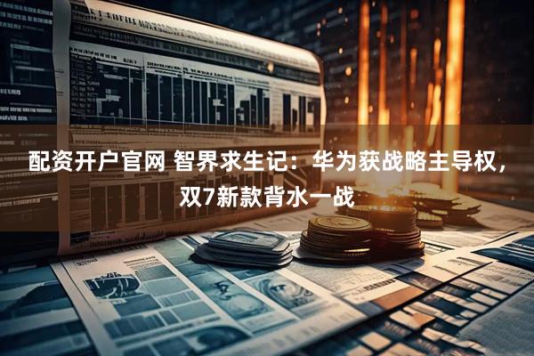 配资开户官网 智界求生记：华为获战略主导权，双7新款背水一战